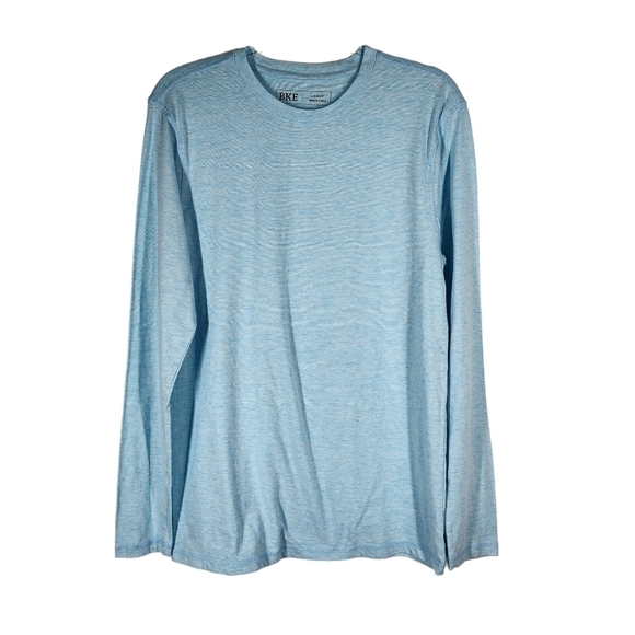 BKE HEATHERED ROUND NECK LONG SLEEVE TEE - Picture 3 of 7